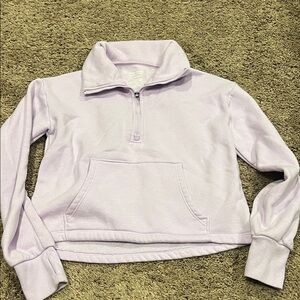Tek Gear Light Purple Quarter-Zip Sweatshirt